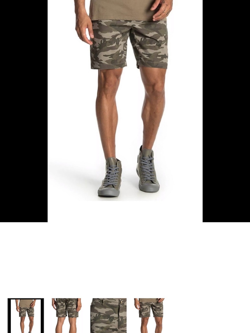 Slate & Stone Men's Camo Cargo Shorts in Olive and Tan